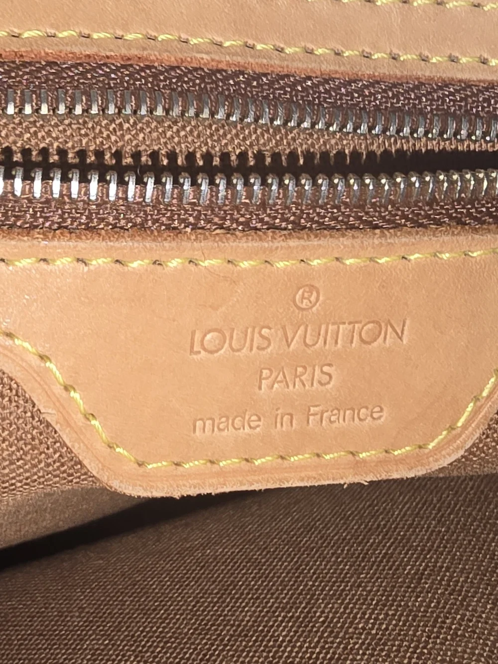 Louis Vuitton Monogram Duffel Bag in Dark Brown with Tan Trim